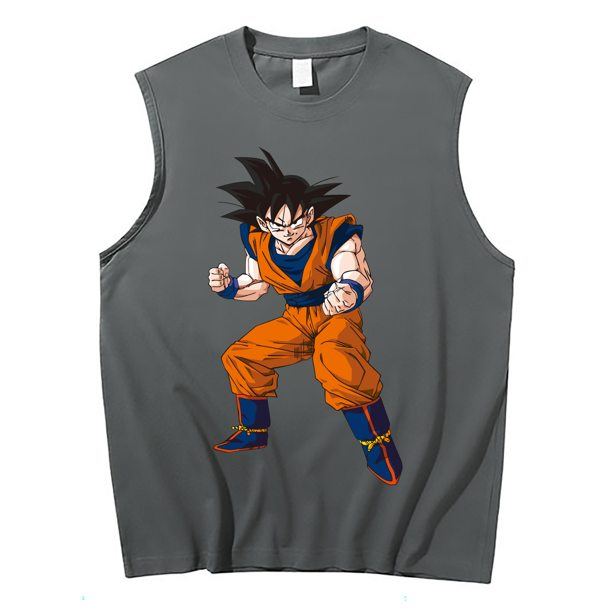 （画像用） ドラゴンボール 孫悟空（そん ごくう）Son Goku カカロット DRAGON BALL Kakarotto コットン100％タンクトップ（フロントプリント）